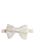Dolce & Gabbana Silk Pre-Tied Bow Tie — White