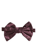 Dolce & Gabbana Silk Bow Tie — Maroon