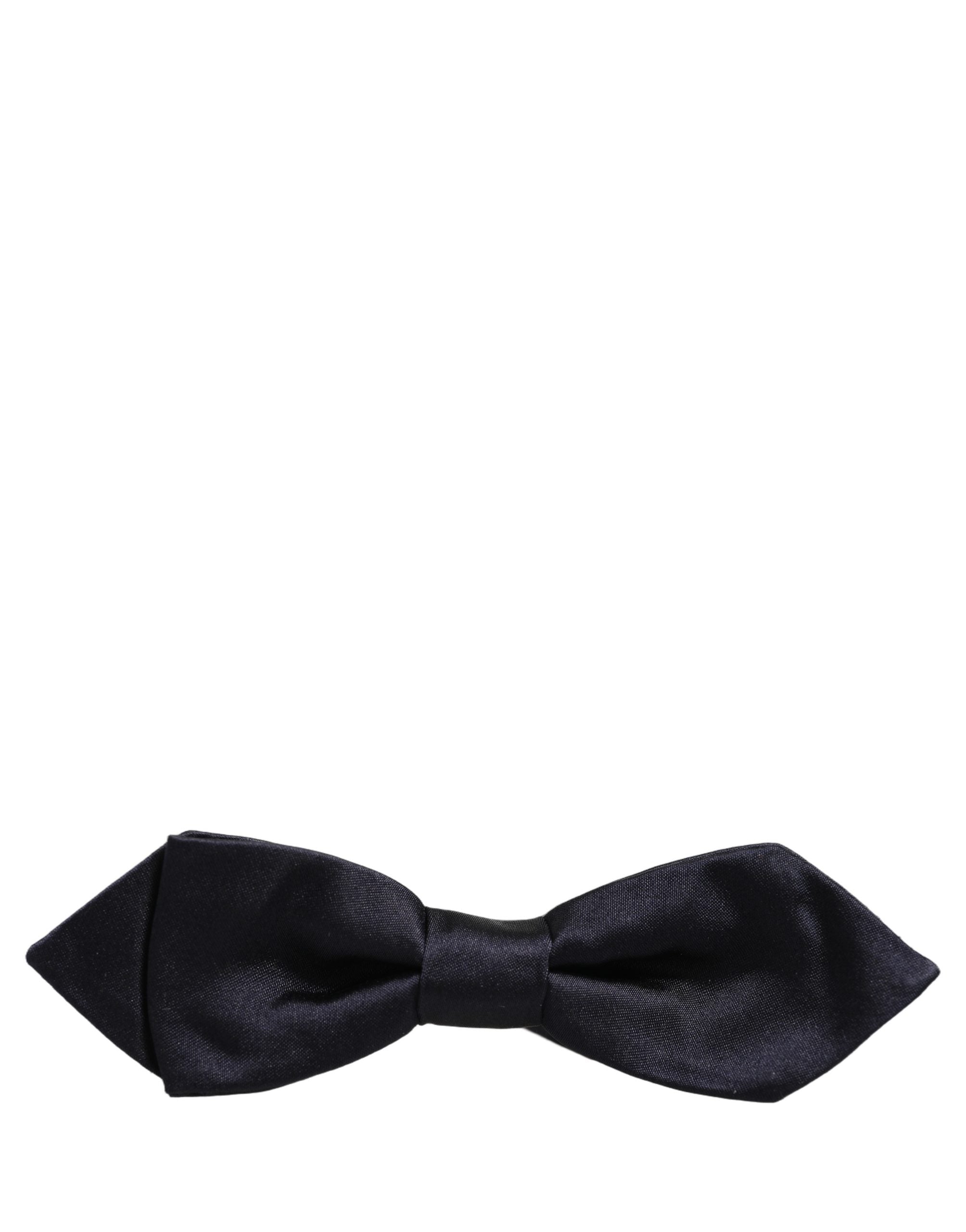 Dolce & Gabbana Silk Bow Tie — Navy