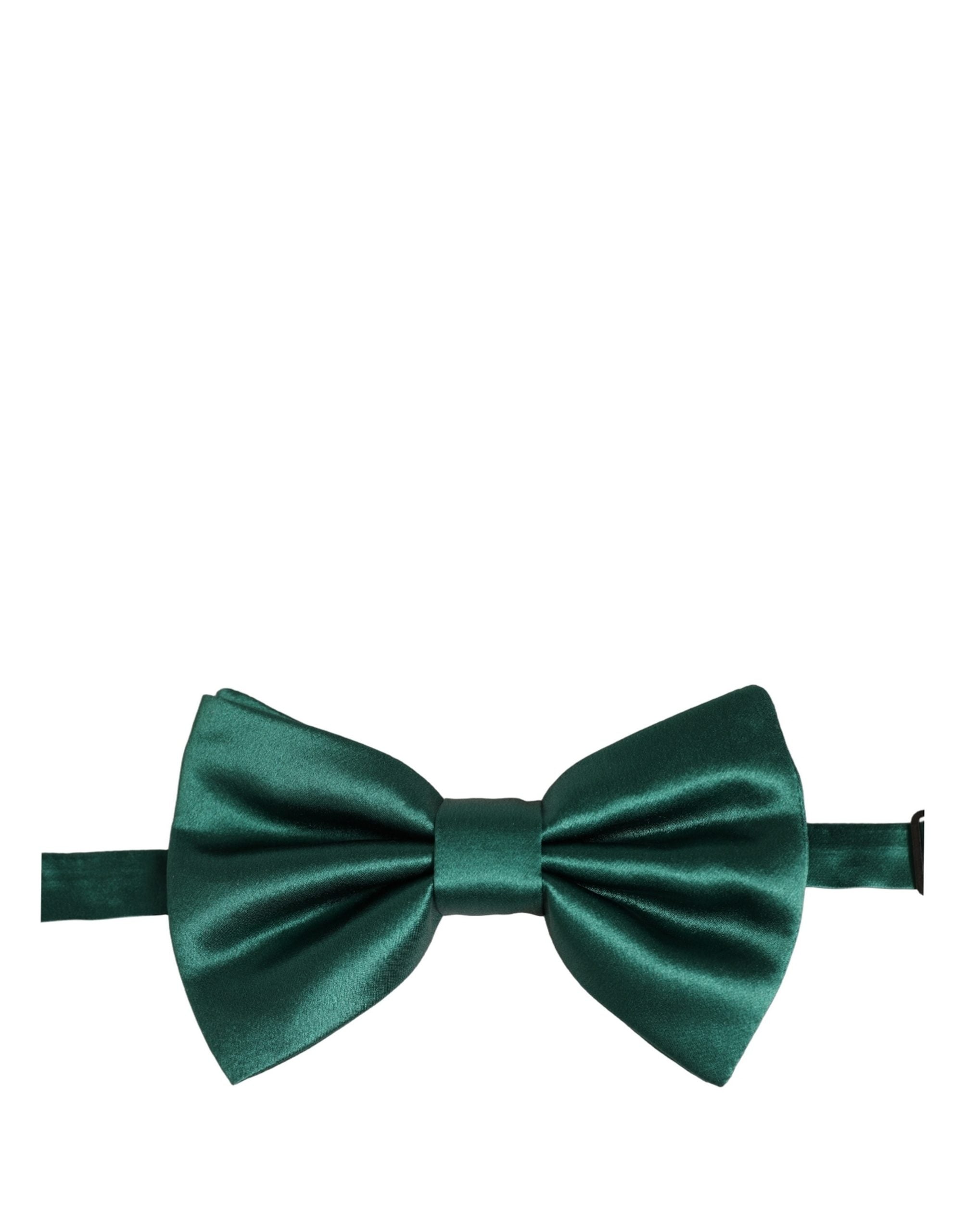 Dolce & Gabbana Silk Bow Tie — Green