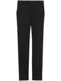 Saint Laurent High-Waisted Tailored Trousers — Black