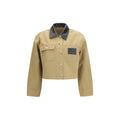 Balenciaga Cotton Cropped Jacket — Beige