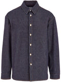 Ferragamo Cotton Denim Shirt — Navy