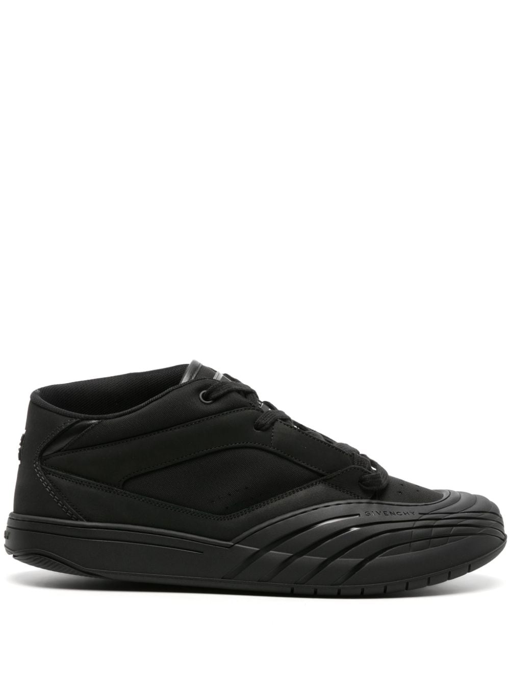 Givenchy 4G-Appliqué Nubuck Leather Sneaker — Black