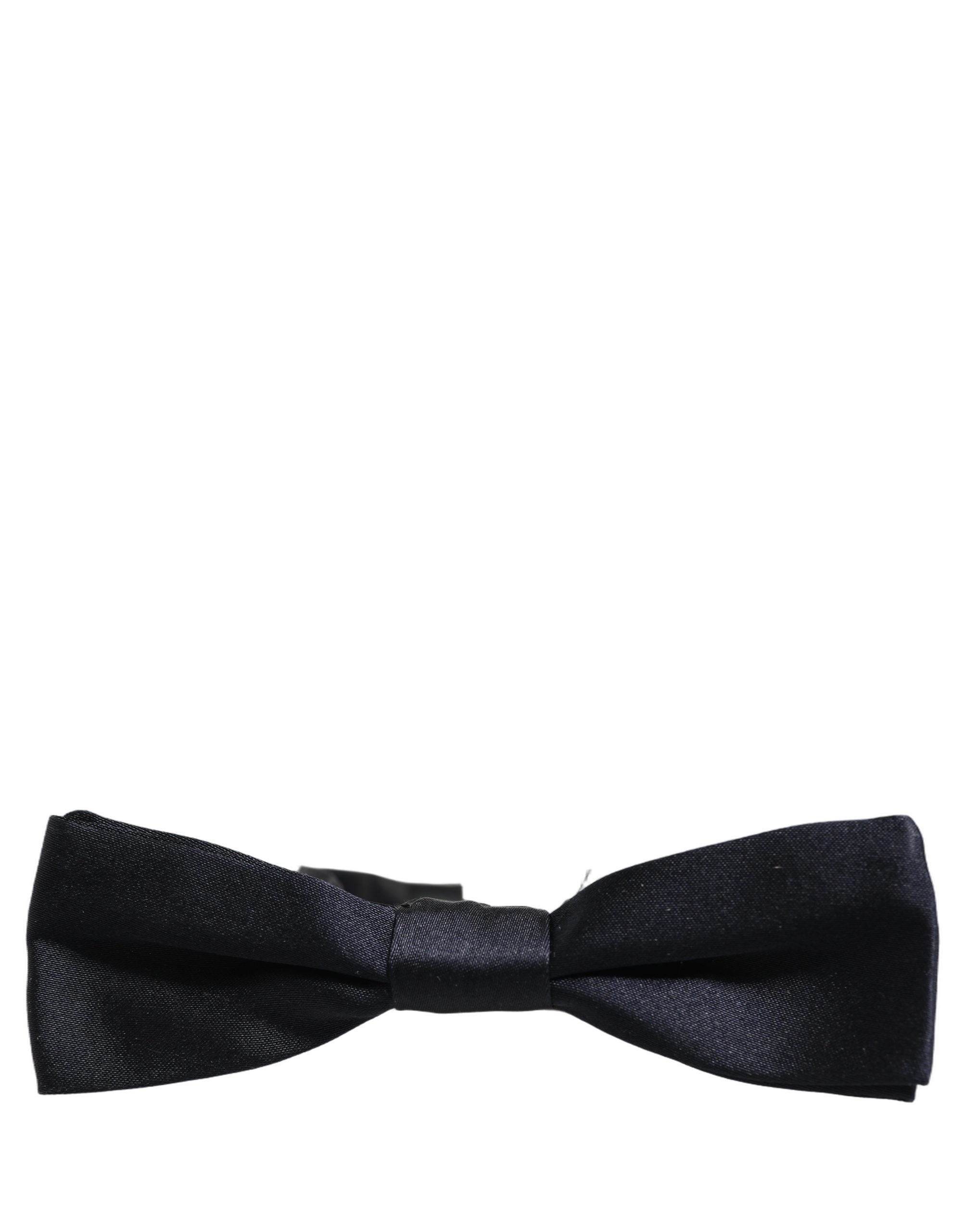 Dolce & Gabbana Silk Satin Bow Tie — Black