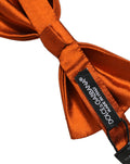 Dolce & Gabbana Silk Bow Tie — Orange