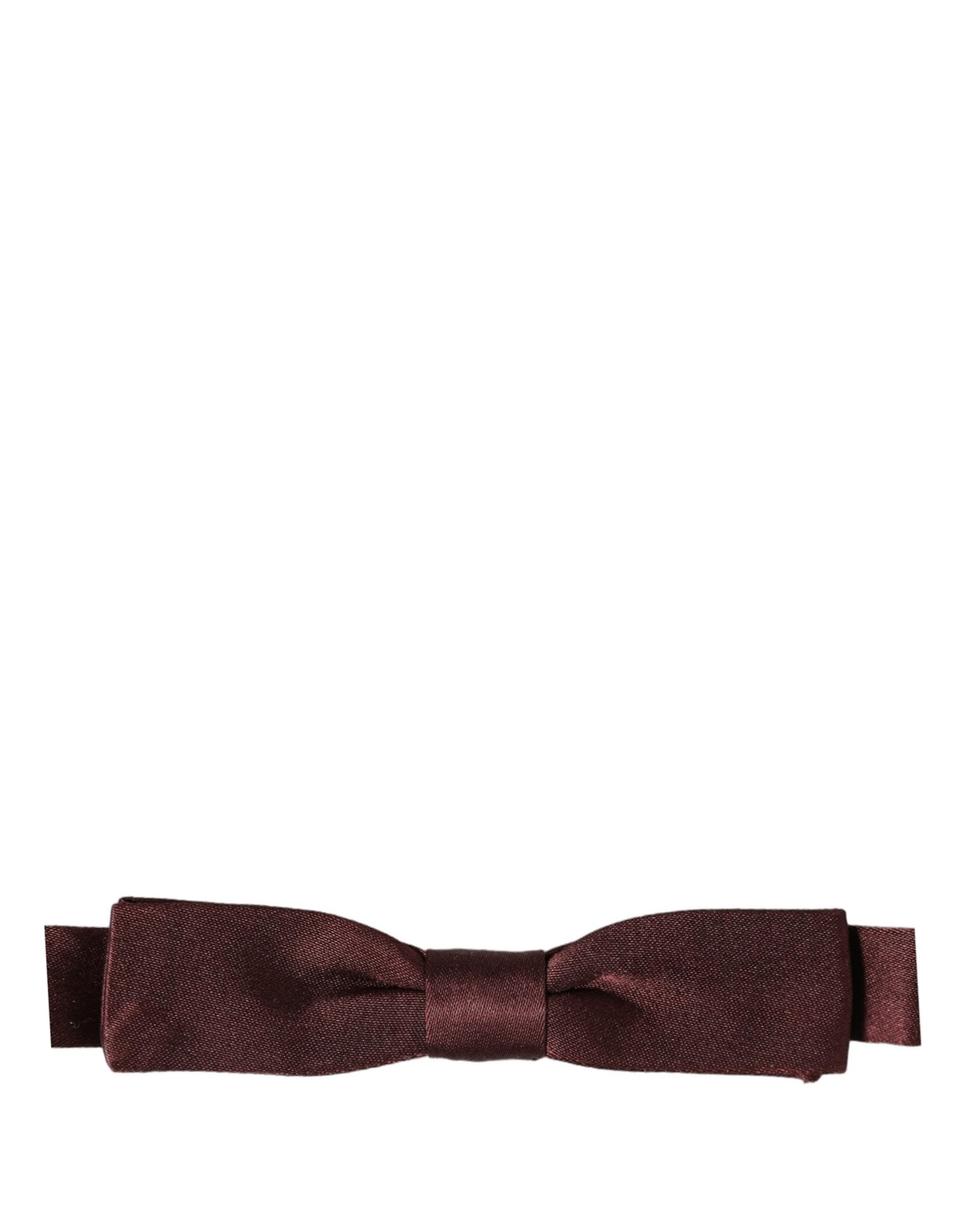 Dolce & Gabbana 100% Silk Bow Tie — Brown