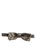 Dolce & Gabbana Floral Polyester Bow Tie — Brown