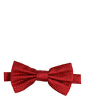 Dolce & Gabbana Silk Jacquard Bow Tie — Red