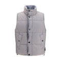 Stone Island Crinkle Reps NY Vest — Gray