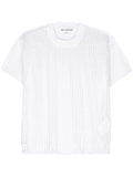 Junya Watanabe Open-Knit Crew Neck T-shirt — White