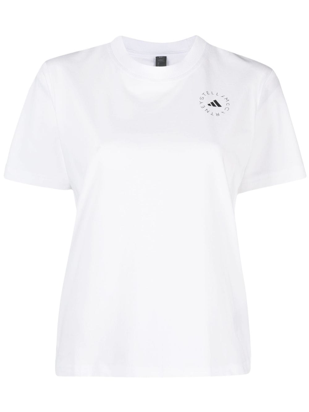 Adidas By Stella McCartney Logo-Print Jersey T-shirt — White