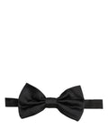 Dolce & Gabbana Silk Pre-Tied Bow Tie — Black