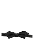 Dolce & Gabbana Silk Bow Tie — Black