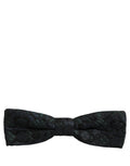 Dolce & Gabbana Paisley Jacquard Silk Bow Tie — Black