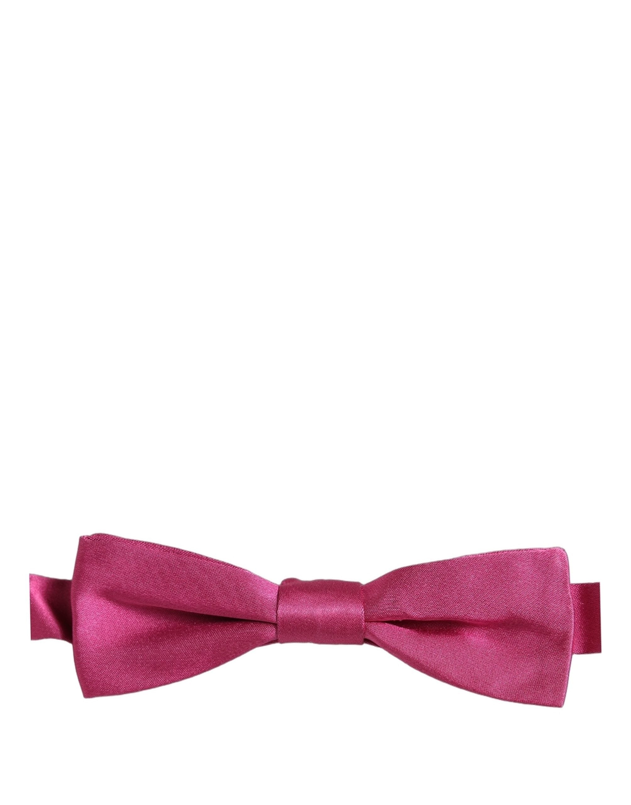 Dolce & Gabbana Silk Bow Tie — Pink