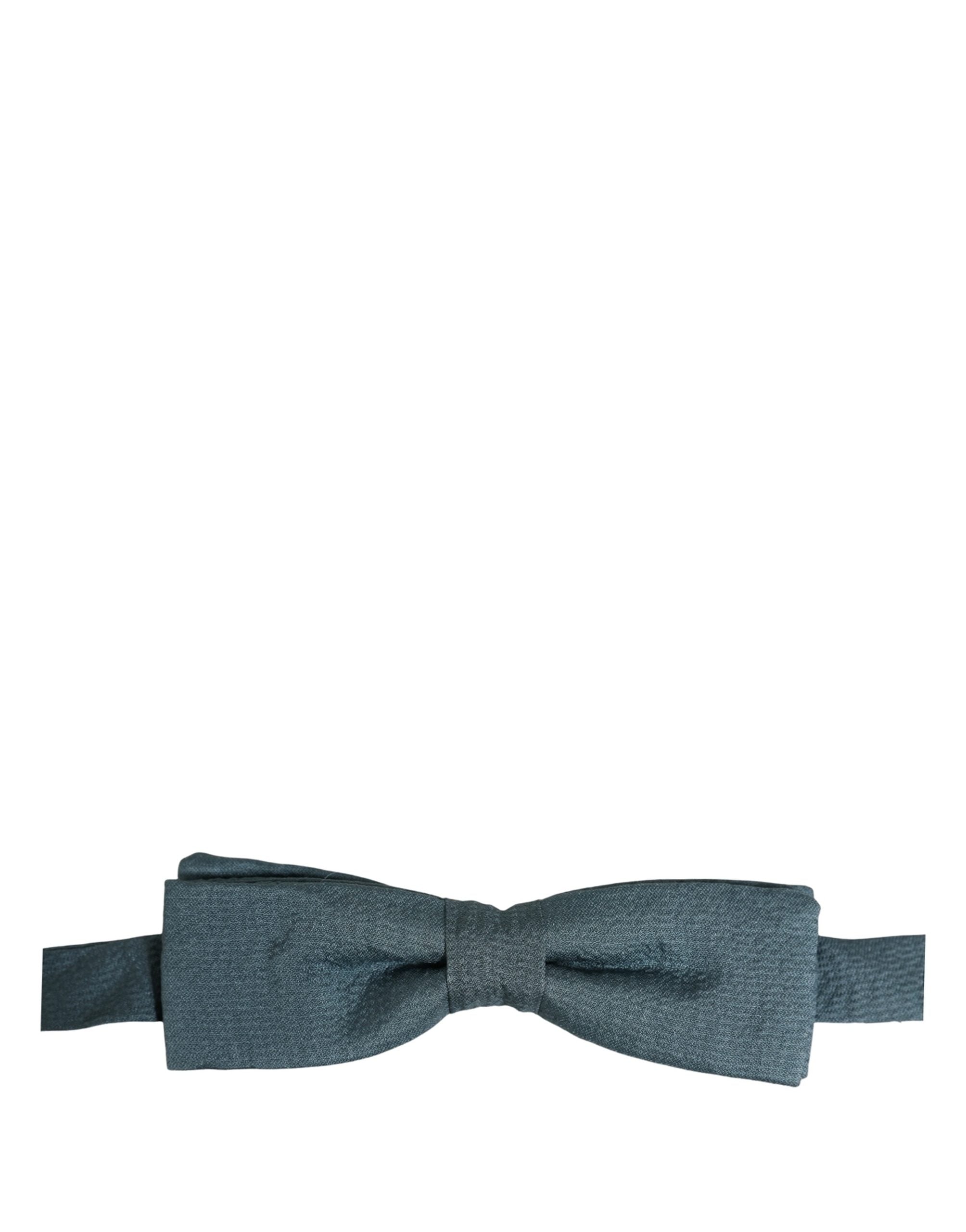 Dolce & Gabbana Silk Bow Tie — Blue