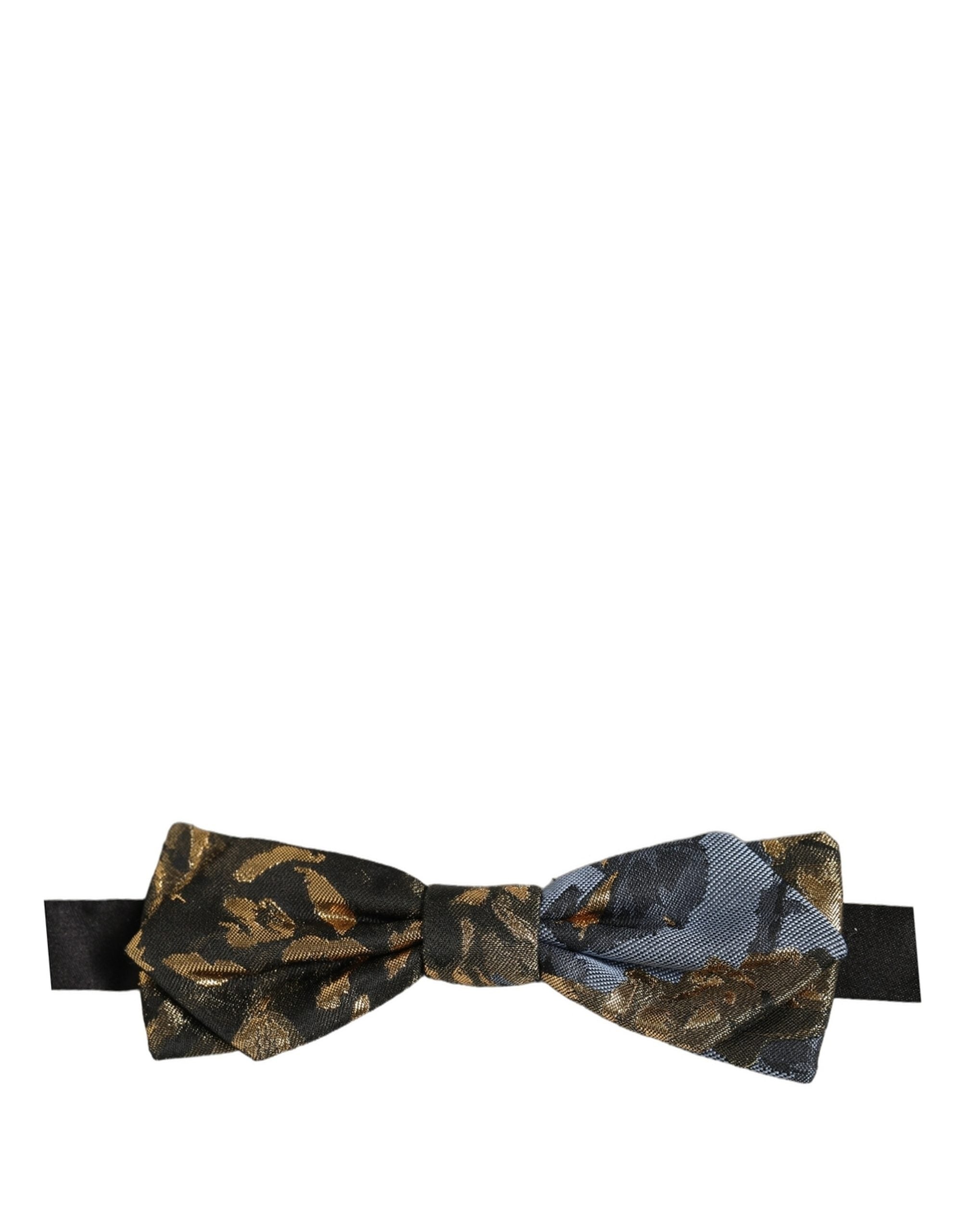 Dolce & Gabbana Jacquard Metallic Bow Tie — Multicolor
