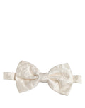 Dolce & Gabbana Floral Silk Bow Tie — White