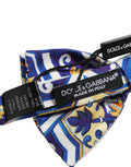 Dolce & Gabbana Majolica Silk Bow Tie — Multicolor