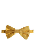 Dolce & Gabbana Silk Bow Tie — Yellow