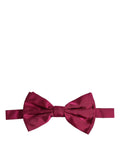 Dolce & Gabbana Silk Adjustable Bow Tie — Burgundy