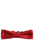 Dolce & Gabbana 100% Silk Bow Tie — Red
