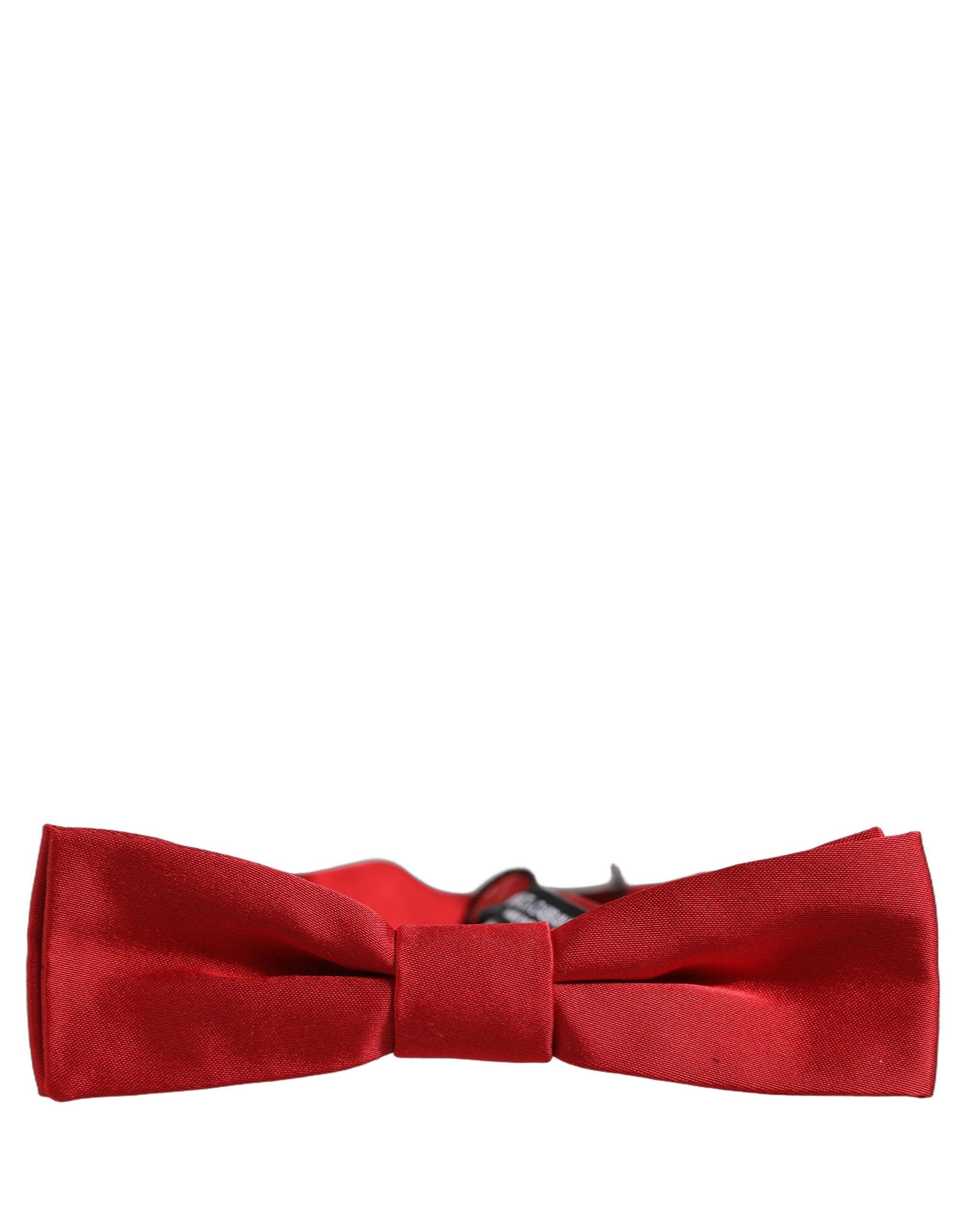 Dolce & Gabbana 100% Silk Bow Tie — Red
