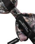 Dolce & Gabbana Silk Marble Bow Tie — Multicolor