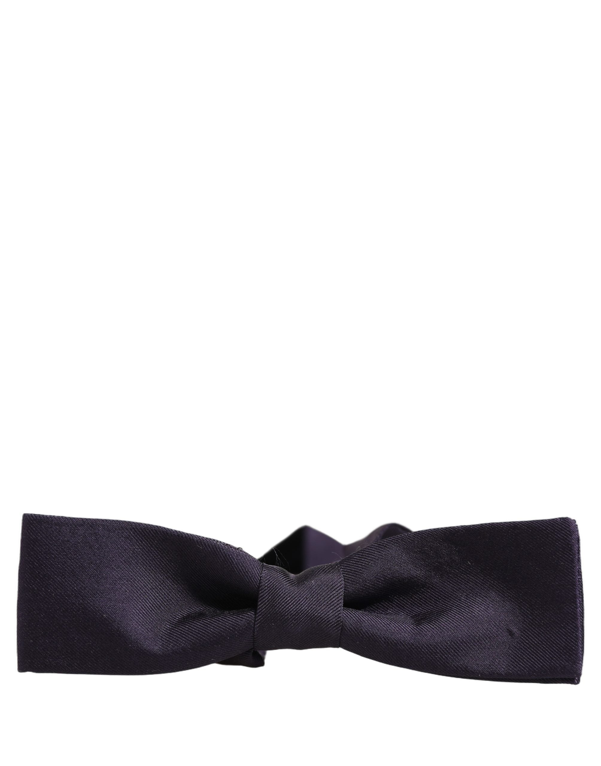 Dolce & Gabbana Silk Bow Tie — Purple