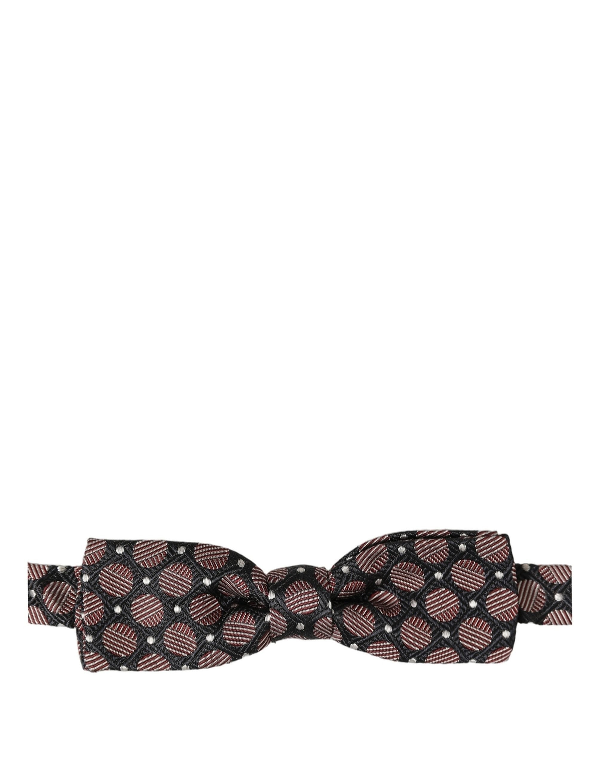 Dolce & Gabbana Geometric Silk Bow Tie — Multicolor