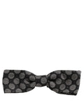 Dolce & Gabbana Geometric Silk Bow Tie — Black