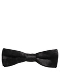 Dolce & Gabbana Silk Floral Bow Tie — Black
