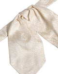 Dolce & Gabbana Paisley Silk Bow Tie — White