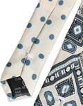 Dolce & Gabbana Silk Geometric Jacquard Necktie — Beige