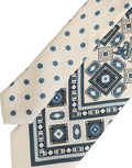 Dolce & Gabbana Geometric Silk Necktie — Off White