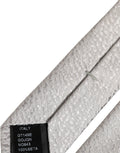 Dolce & Gabbana Silk Textured Necktie — Gray