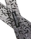Dolce & Gabbana Leaf-Pattern Silk Necktie — Gray