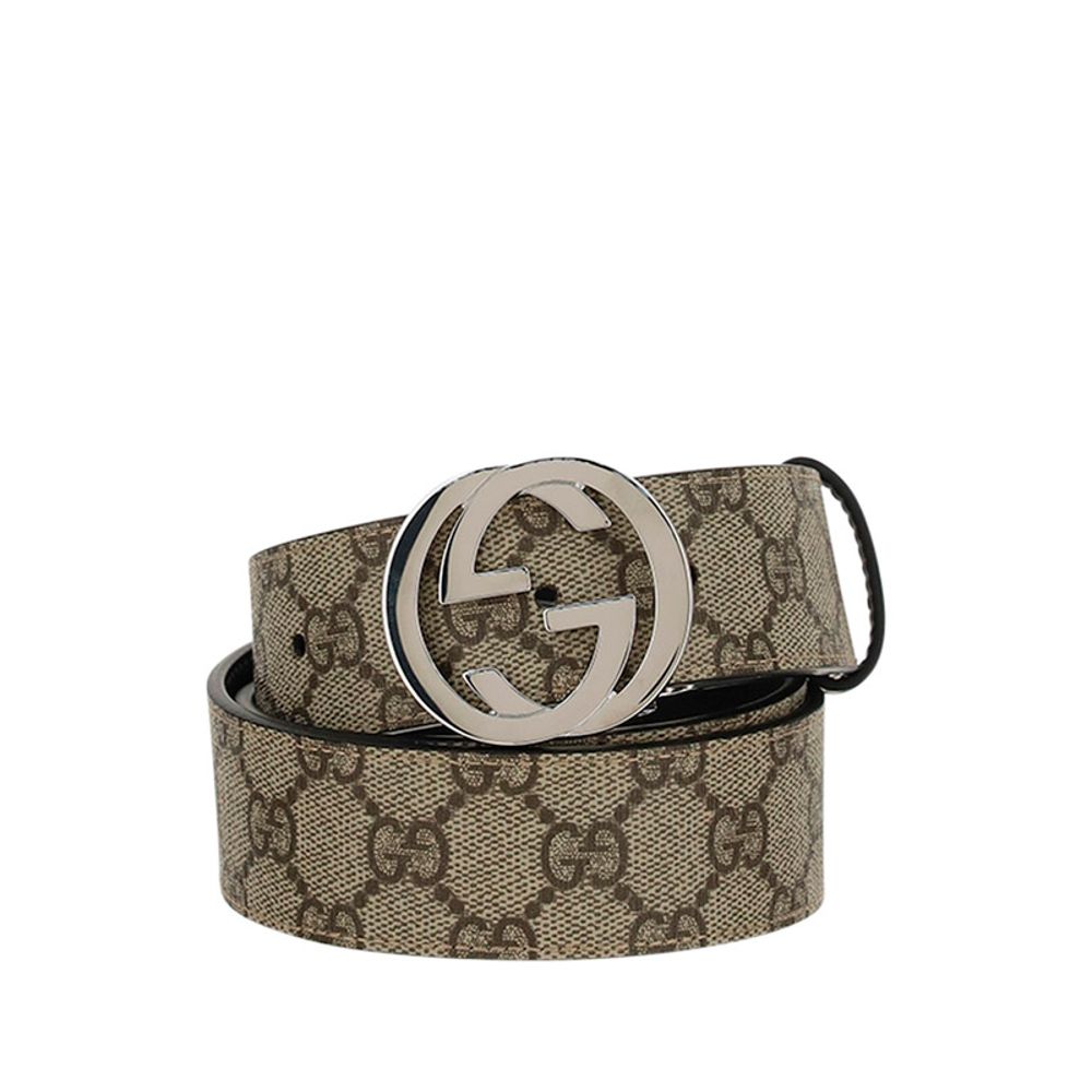 Gucci GG Monogram Belt — Brown