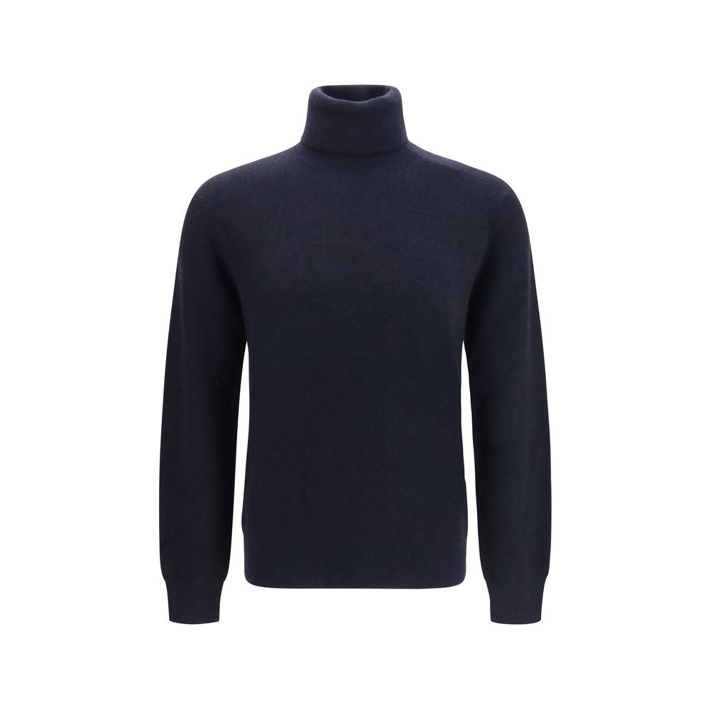 Brioni Cashmere and Wool Turtleneck — Navy