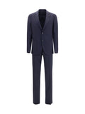 Lardini Wool-Blend Tailored Pant Suit — Navy
