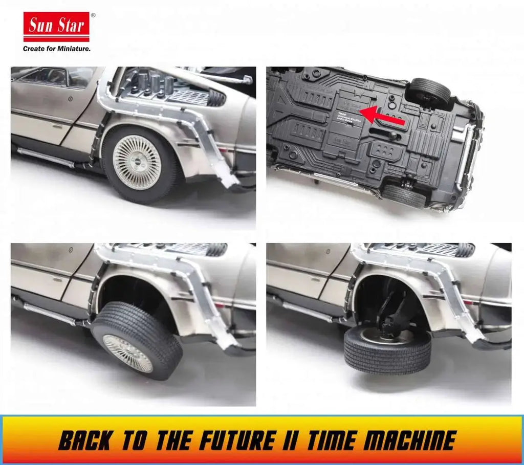 Regreso al Futuro II Vehículo Diecast 1/18 1983 DeLorean
