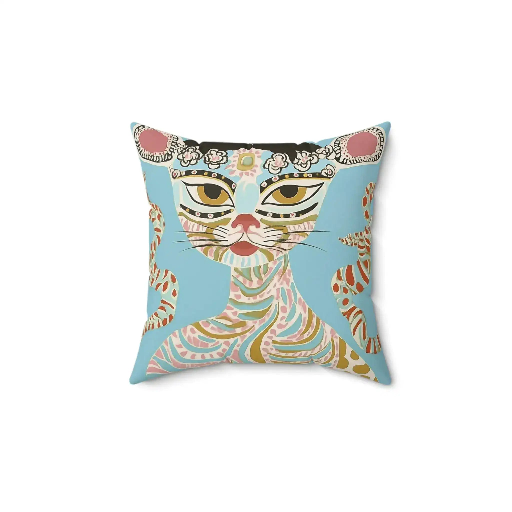 Enchanted Feline Throw Pillow