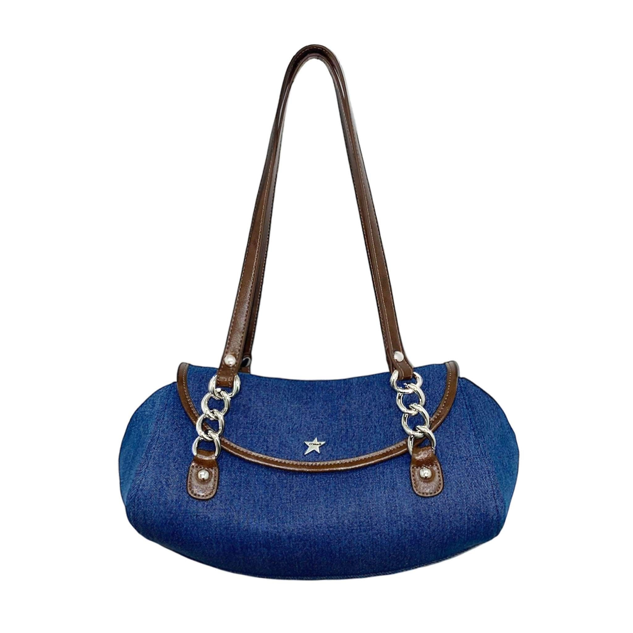 Naomi Denim Evening Shoulder Bag | Blue