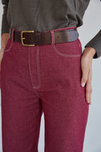 Pantalones vaqueros Alba 2.0 granate