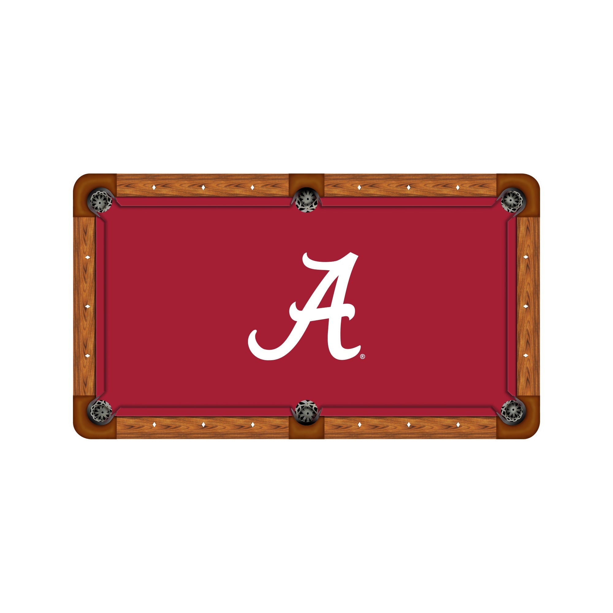 Wave 7 NCAA Alternate Logo Billiard Cloth - 8ft