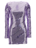 Rotate Birger Christensen Sequin Dress — Purple
