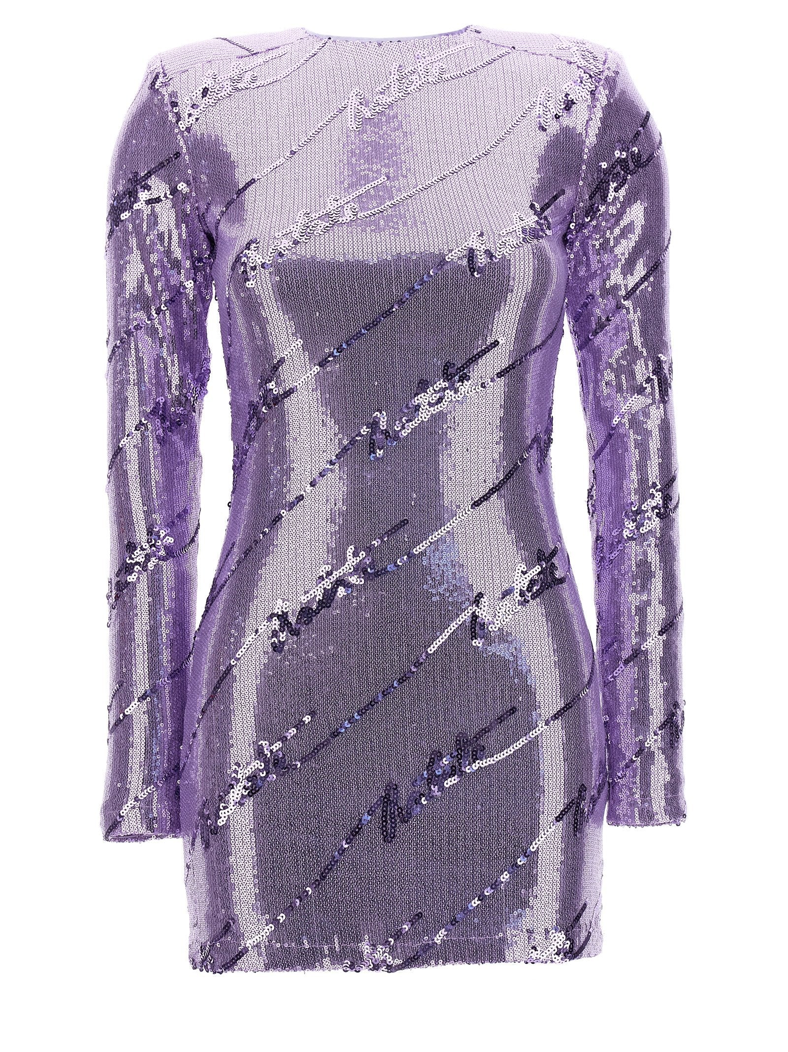 Rotate Birger Christensen Sequin Dress — Purple