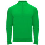 Sudadera de manga ranglán, con Interior perchado, cuello con media cremallera y cubrecosturas de refuerzo en su interior a tono Vetonek