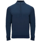 Sudadera de manga ranglán, con Interior perchado, cuello con media cremallera y cubrecosturas de refuerzo en su interior a tono Vetonek